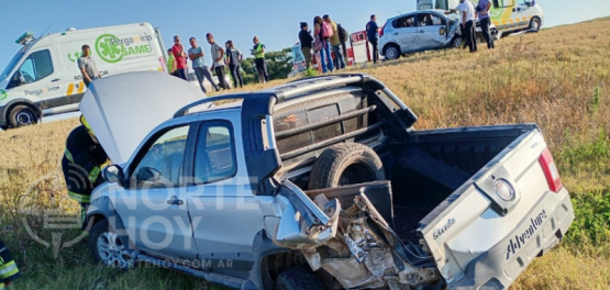 Grave accidente en la autopista N° 8: siete personas asistidas tras un choque entre dos vehículos