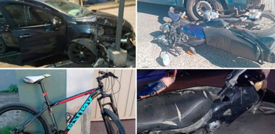 Sábado negro en San Nicolás: cinco accidentes de tránsito en menos de 24 horas, varios heridos