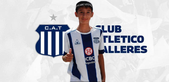 Talleres de Córdoba volvió a convocar al joven talento nicoleño Santino Madera