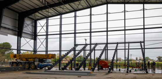 Avanza a paso firme la construcción del Microestadio cubierto en Pergamino