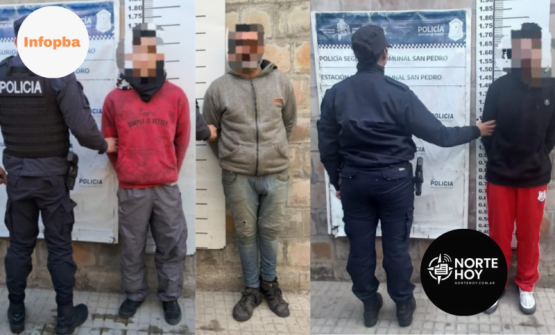 Tres aprehendidos en San Pedro por drogas, daños y pedido de captura: contundentes operativos policiales