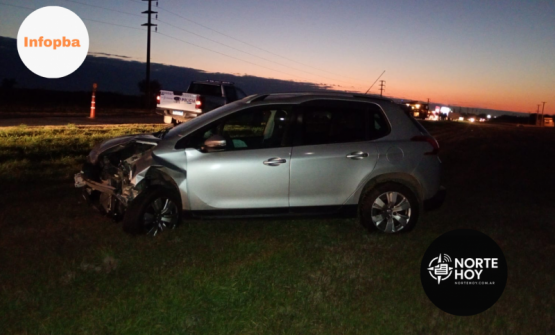 Choque violento en el Camino de la Costa: nicoleño rescatado tras quedar atrapado en su vehículo