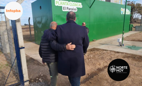 Poletti habilitó la planta cloacal en El Paraíso y avanzó en obras clave para Ramallo