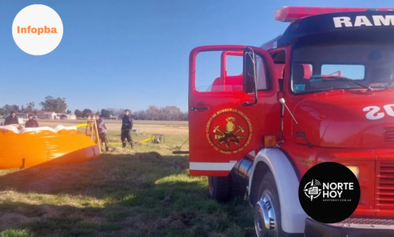 Bomberos de Ramallo sostienen el combate aéreo contra incendios en islas entrerrianas