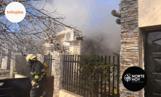 Incendio por cortocircuito alarma al barrio Las Mellizas: bomberos trabajan en la emergencia