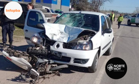 Tragedia en Crucero General Belgrano: murió una mujer tras un choque frontal entre moto y auto
