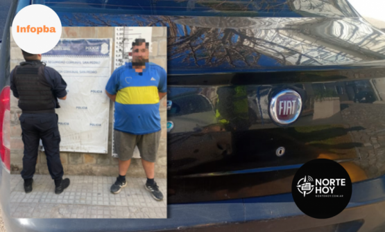 Detenido en San Pedro un hombre buscado por hurto en Mar del Tuyú tras circular en auto sin patente