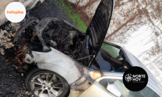 Se incendió un auto en el estacionamiento del Hotel De Los Arroyos sin víctimas