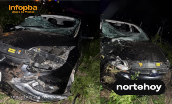 Ramallo: joven despista en la ruta 51 tras quedarse dormido al volante
