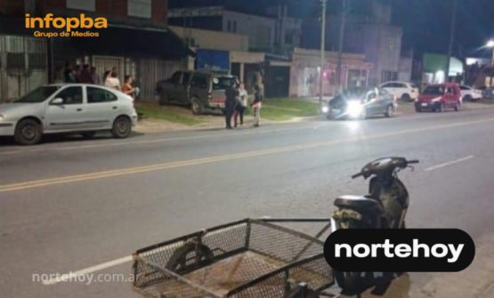 Hombre de 54 años trasladado al hospital tras ser embestido por motociclista en San Nicolás