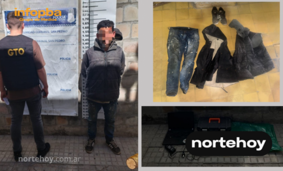 Detenido tras persecución campo adentro por robo a comercio 