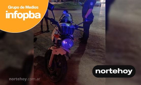 Motociclista herido y joven detenido en dos incidentes policiales en Ramallo