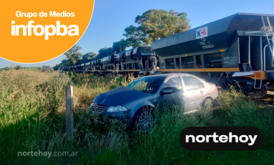 Un tren de carga embistió a un Volkswagen Bora en barrio Sironi y generó preocupación en la zona sur